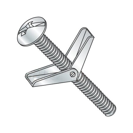 Newport Fasteners Toggle Bolt, 4" L, Steel, 50 PK 810070